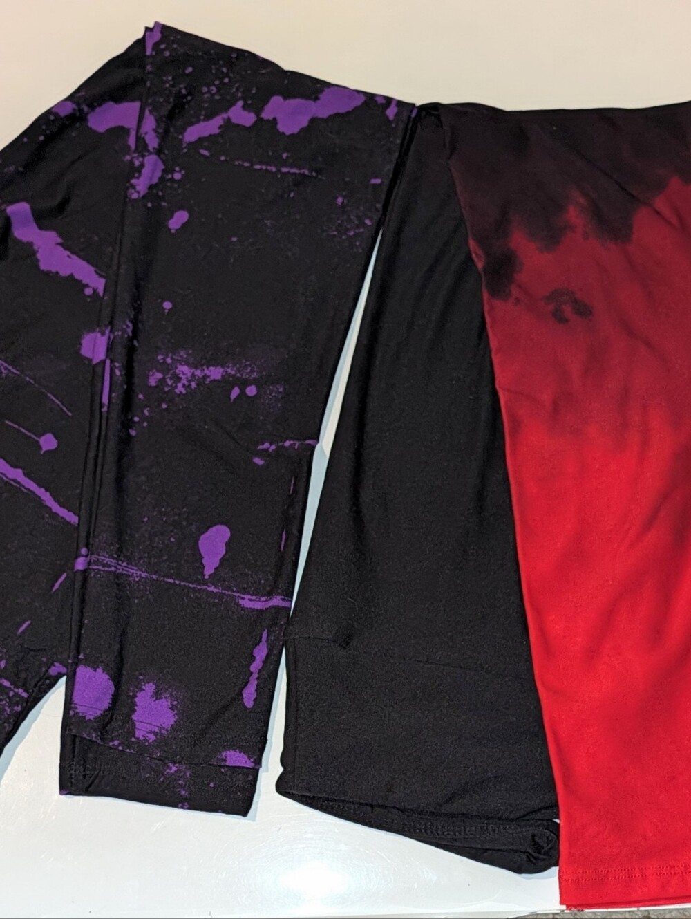 LuLaRoe OS Leggings Unused Splatter Paint & Ombre, Halloween Theme
